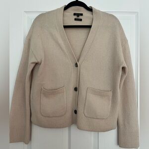 Massimo Dutti Beige Cardigan Sweater